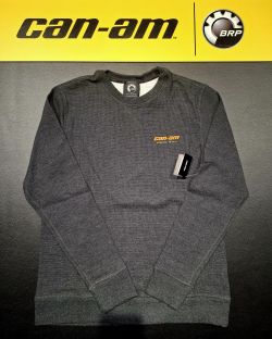Pánsky sveter BRP tmavo-sivý / oranžové logo can-am