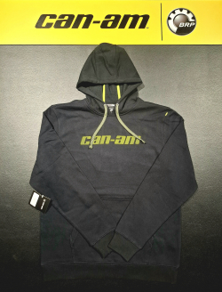 Pánska mikina BRP čierna / zelený nápis can-am