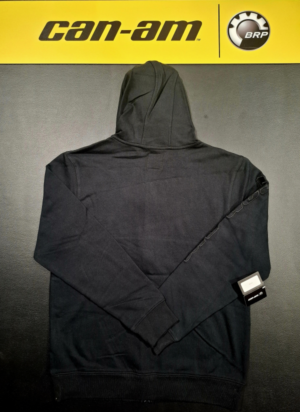 Pánska mikina BRP na zips čierna / camo nápis can-am