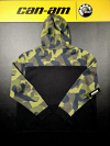Pánska mikina BRP čierno-camo / nápis can-am