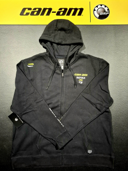 Pánska mikina BRP čierna na zips / nápisy vzadu