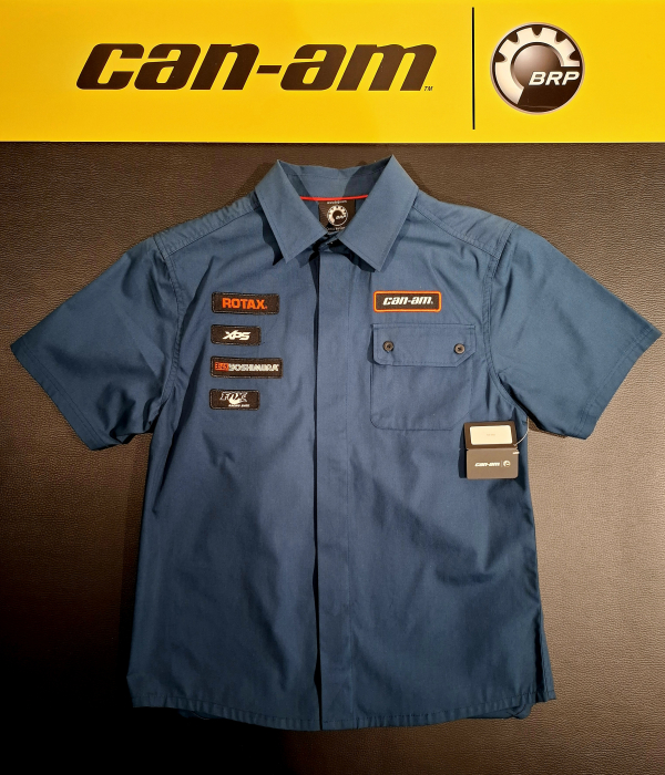 Pánska košeľa BRP tmavomodrá / logo can-am