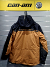 Pánska expedičná zimná bunda BRP hnedá / logo can-am