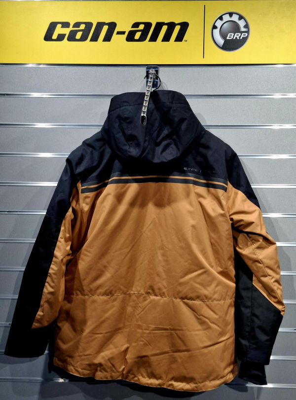 Pánska expedičná zimná bunda BRP hnedá / logo can-am