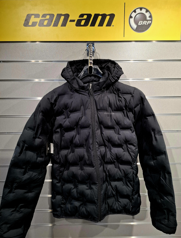 Pánska ľahká bunda BRP čierna s kapucňou 