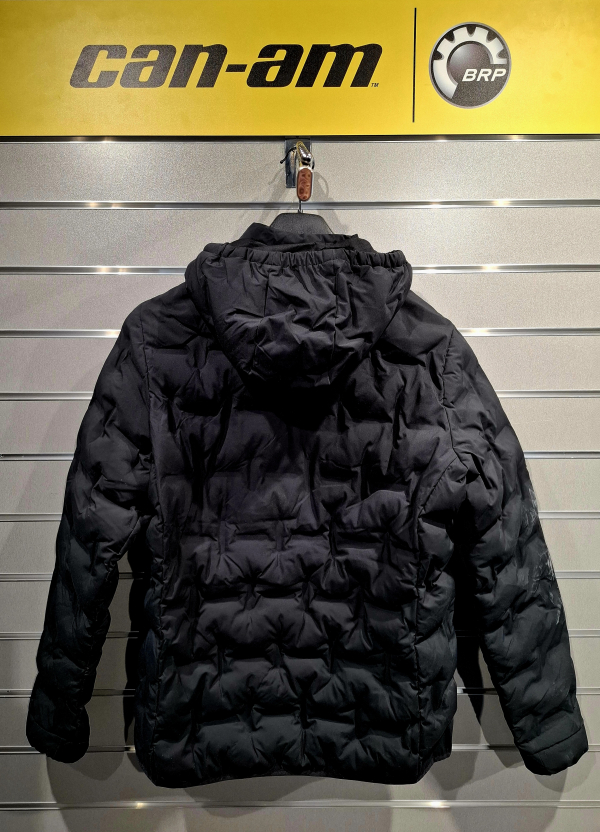 Pánska ľahká bunda BRP čierna s kapucňou 