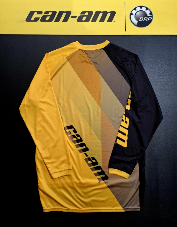 Pánsky dres BRP odtiene žltej / čierne logo can-am