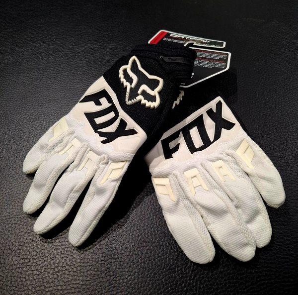 Pánske textilné rukavice Fox Dirtpaw, biele