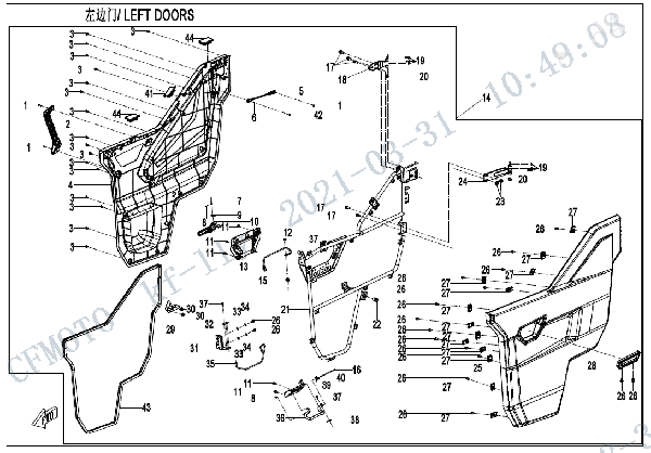 F37-2 LEFT DOORS