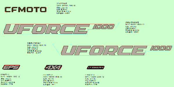 F19‑2-C DECAL KITS (EU167,TRUE TIMBER CAMO)