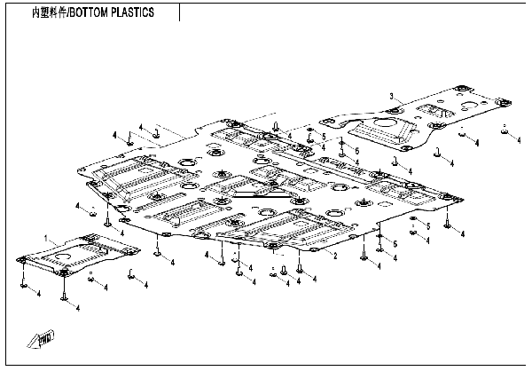 F04‑6-V2 BOTTOM PLASTICS