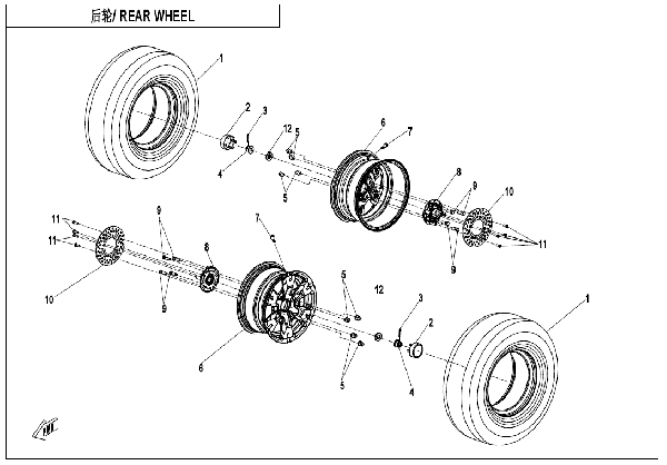 F11 REAR WHEEL
