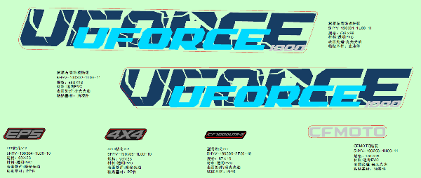 F19‑2-A DECAL KITS (EU167, TWILIGHT BLUE)