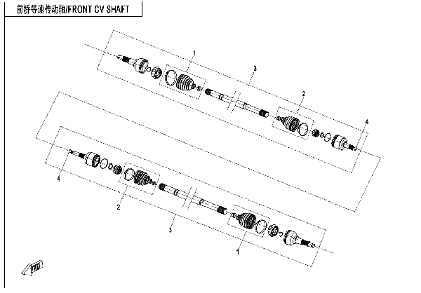 F27 FRONT CV SHAFT