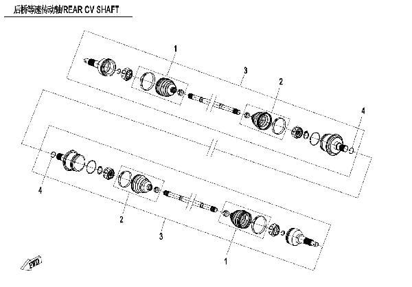 F28 REAR CV SHAFT