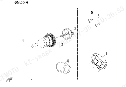F01‑B LOCK KIT(FUEL TANK CAP WITHOUT KEYHOLE)