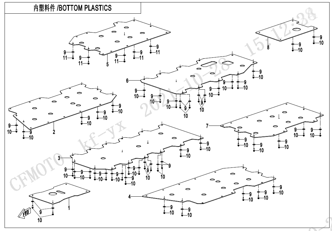 F04‑8-V1 BOTTOM PLASTICS