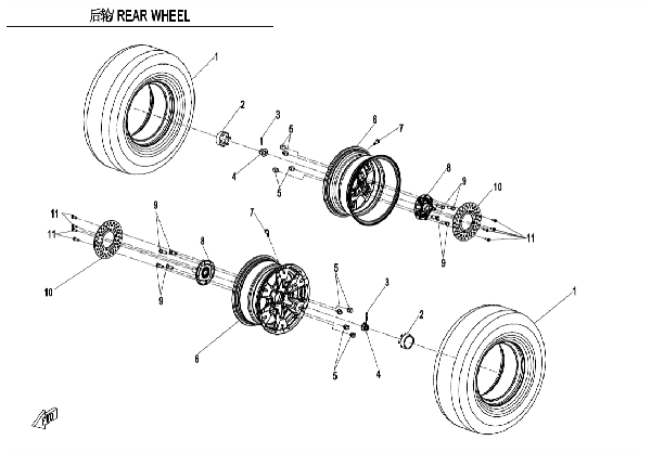 F11 REAR WHEEL