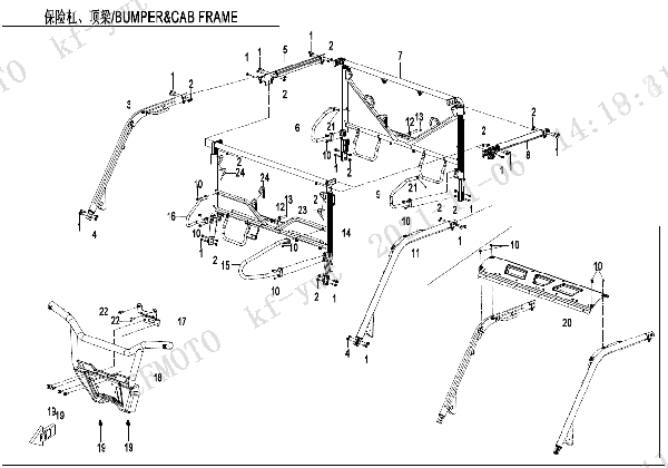 F23‑V1 BUMPER @^ CAB FRAME