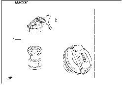 F01‑A-V2 LOCK KIT(FUEL TANK CAP WITH KEYHOLE)