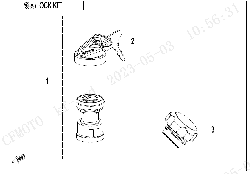 F01‑B-V2 LOCK KIT(FUEL TANK CAP WITHOUT KEYHOLE)