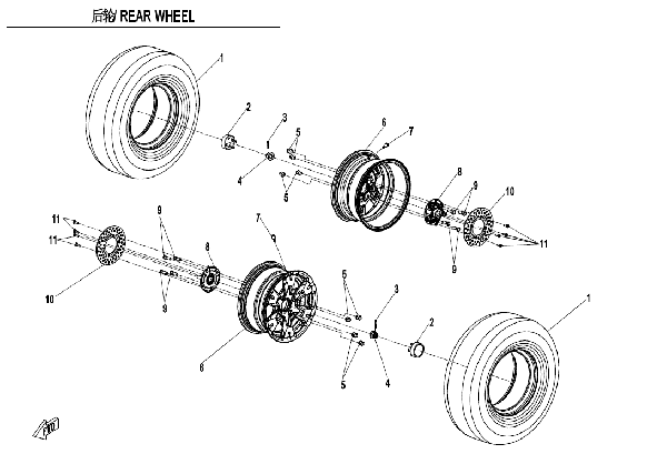 F11 REAR WHEEL