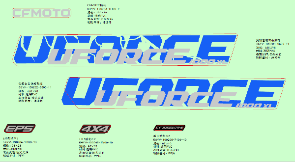 F19‑2-B DECAL KITS (TWILIGHT BLUE)