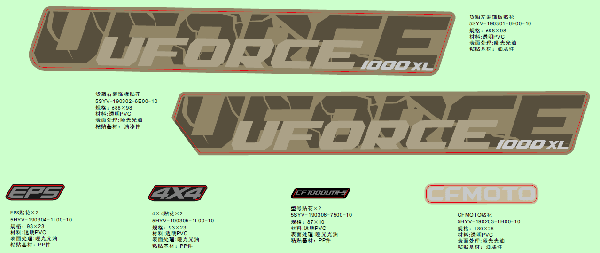 F19‑2-A DECAL KITS (DESERT TAN)