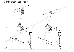 F34‑3 SEAT BELT ASSY (BACK SEAT)
