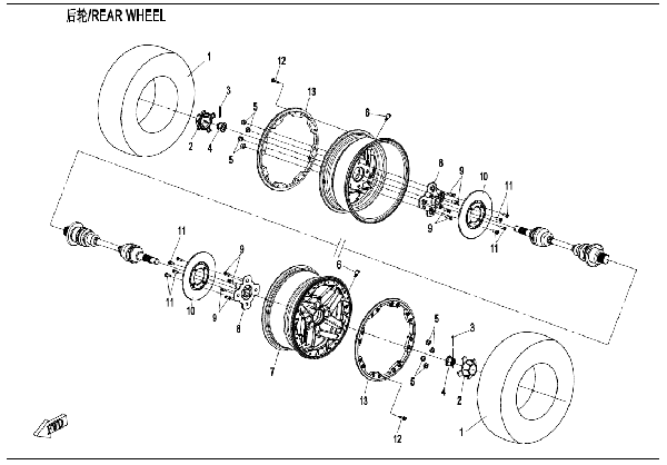 F11 REAR WHEEL