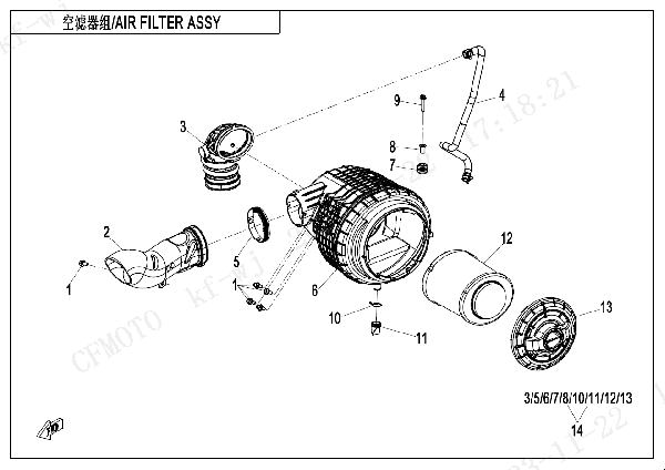 F41 AIR FILTER ASSY