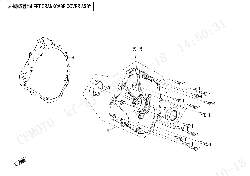E01‑4 LEFT CRANKCASE COVER ASSY