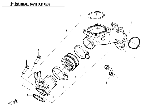 E02‑5-V2 INTAKE MANIFOLD ASSY