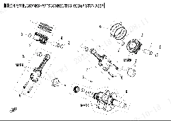 E04 CRANKSHAFT、CONNECTING ROD、PISTON ASSY