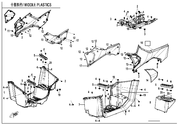 F04‑3-V2 MIDDLE PLASTICS
