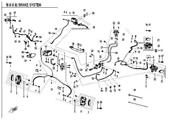 F08‑B-V2 BRAKE SYSTEM‑RH (ABS)