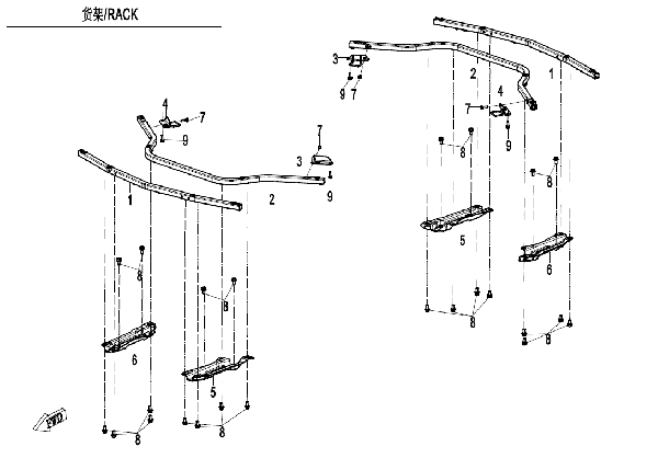 F14-A-1 RACK (SINGLE BOX)