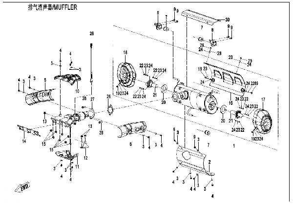 F02‑V2 MUFFLER