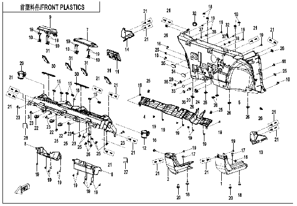 F04-2 FRONT PLASTICS