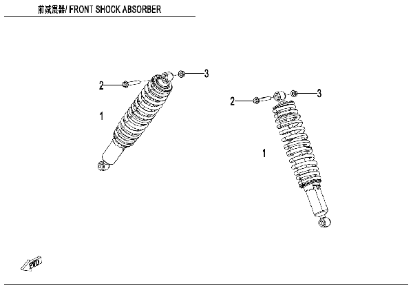 F05‑2 FRONT SHOCK ABSORBER