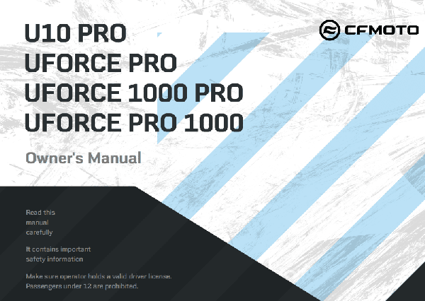 F38‑C OWNER S MANUAL (EU167)