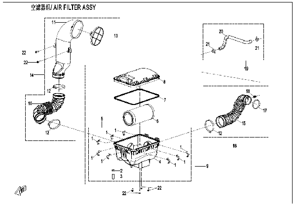 F41 AIR FILTER ASSY