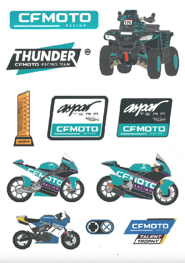 Sada samolepiek CFMOTO Racing