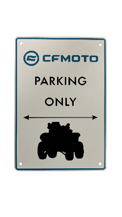 Plechová ceduľa CFMOTO ATV Parking