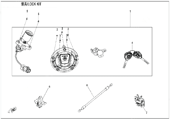 F01 LOCK KIT