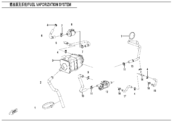 F36 FUEL EVAPORIZATION SYSTEM