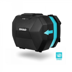 Bočné kufre SHAD SH38X karbon (sada 2ks)