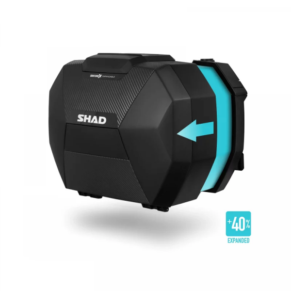 Bočné kufre SHAD SH38X karbon (sada 2ks)