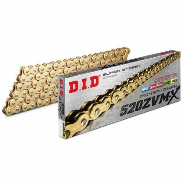 Reťaz D.I.D 520 ZVM-X (zlatá)
