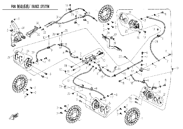 F08-A BRAKE SYSTEM (ORDINARY)